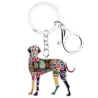 Duitse Dog - emaille hond - metalen sleutelhangerSleutelhangers