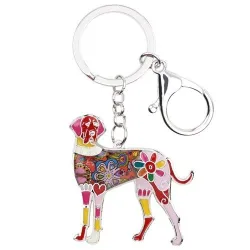 Great dane - enamel dog - metal keychain