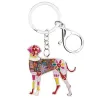 Duitse Dog - emaille hond - metalen sleutelhangerSleutelhangers