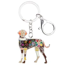 Great dane - enamel dog - metal keychain