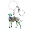Great dane - enamel dog - metal keychain
