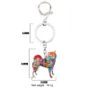 Shiba inu - emaille hond - metalen sleutelhangerSleutelhangers