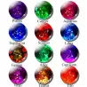12 zodiac signs - metal / glass keyring