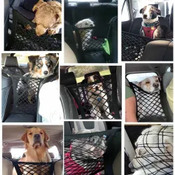 Car seat protection net - backseat barrier - dog isolation