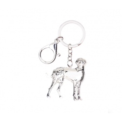 Deutsche Dogge - Emaille Hund - Metall Schlüsselanhänger