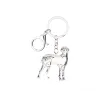 Great dane - enamel dog - metal keychain