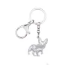 Emaille franse bulldog - metalen sleutelhangerSleutelhangers