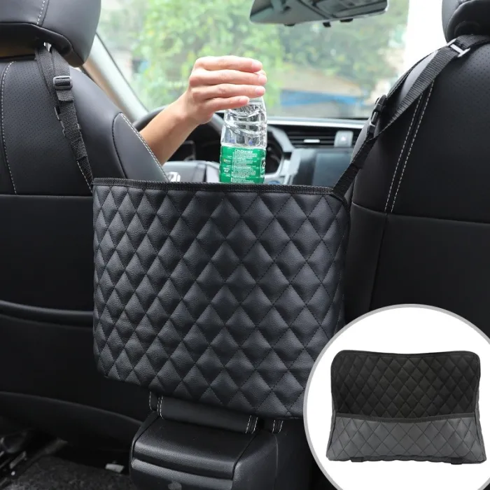 Lederen opbergtas - autostoel organizer achterinInterieur accessoires
