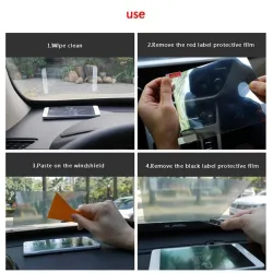 Auto Head-up display - reflecterende film - telefoonnavigatieprojectie - universeelInterieur accessoires