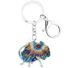 llaveroEnamel frilled lizard - metal keyring