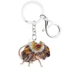 llaveroEnamel frilled lizard - metal keyring