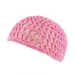 Mesh gehaakte pet - trendy haarnetjePetten & Hoeden