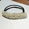 Kristallstirnband - Haarschmuck - mit Perlen / Kristallen