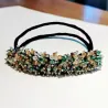 Kristallstirnband - Haarschmuck - mit Perlen / Kristallen