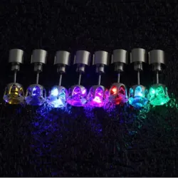 Kleiner Ohrring - mit LED - Edelstahl - 1 Stück