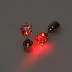 Kleiner Ohrring - mit LED - Edelstahl - 1 Stück