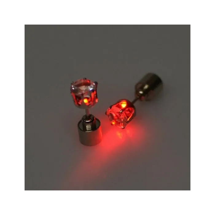 Kleiner Ohrring - mit LED - Edelstahl - 1 Stück