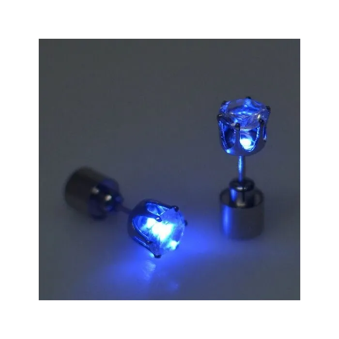 Kleiner Ohrring - mit LED - Edelstahl - 1 Stück