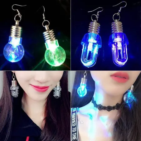 AretesLight bulb shaped - stud earrings - LED