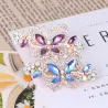 Crystal butterfly - hair clip / hair claw - with rhinestone decorations