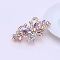 Kristallen vlinder - elegante haarclipHaarspelden