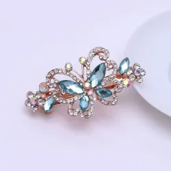 Kristallen vlinder - elegante haarclipHaarspelden