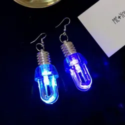 AretesLight bulb shaped - stud earrings - LED