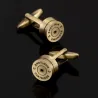 GemelosHigh quality bronze and gold bullet cufflinks -  designed by senior masters - ideal wedding gift