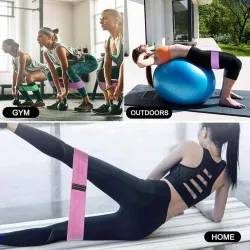 Resistance bands - rubber elastic - anti-slip - for fitness / exercise / yoga