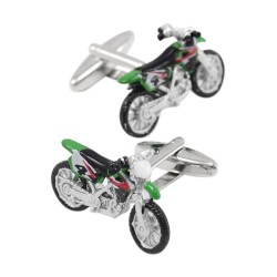 Fashionable cufflinks with motorcycle