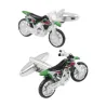 Modne spinki do mankietów z zielonym motocyklemSpinki do mankietów