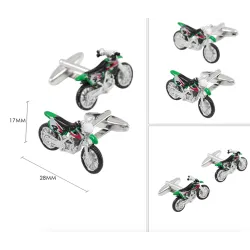 GemelosFashionable cufflinks with motorcycle