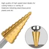 HSS boren - rechte groef - titanium gecoat - voor het zagen van hout / metaal - 3 stuksBits & boren