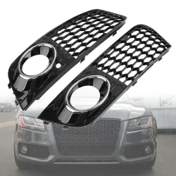 Mesh fog light open vent - grille intake cover - for Audi A4 B8 RS4
