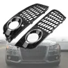 Grille-inlaatafdekking - met mistlampgat - honingraatgaas - voor Audi A4 B8 RS4Roosters