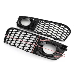 Mesh fog light open vent - grille intake cover - for Audi A4 B8 RS4