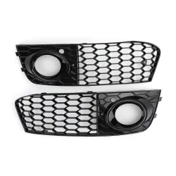 Grille-inlaatafdekking - met mistlampgat - honingraatgaas - voor Audi A4 B8 RS4Roosters