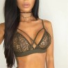 Sexy lace bra - with push up - cross front straps