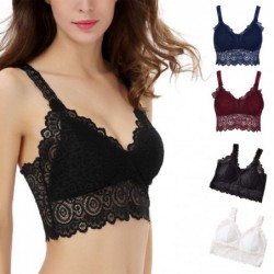 Floral lace bra - sexy top - wire free - padded