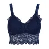 Floral lace tank - sexy top - wire free