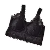 BH mit floraler Spitze - sexy Top - ohne Bügel - wattiert