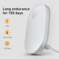 Baseus - veilleuse magnétique / applique murale - double induction - LED