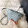 Modische kleine Ledertasche - mit verstellbarem Riemen - Taille / Schulter