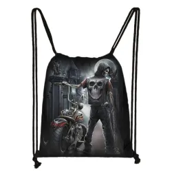 Grim reaper / skull design - string bag - unisex