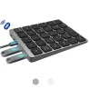 Portable numeric keyboard - Bluetooth - with USB HUB splitter