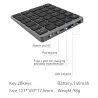 Portable numeric keyboard - Bluetooth - with USB HUB splitter