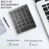 Portable numeric keyboard - Bluetooth - with USB HUB splitter