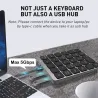 Tragbare numerische Tastatur - Bluetooth - mit USB-HUB-Splitter
