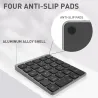 Portable numeric keyboard - Bluetooth - with USB HUB splitter