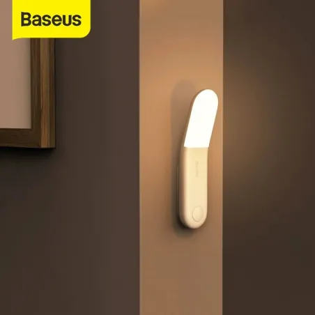 Baseus - induktionslampa - nattlampa - med rörelsesensor - USB - LED